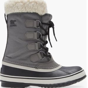 Great Con't: Sorel Carnival Waterproof Boot, sz 8.5, Quarry Black